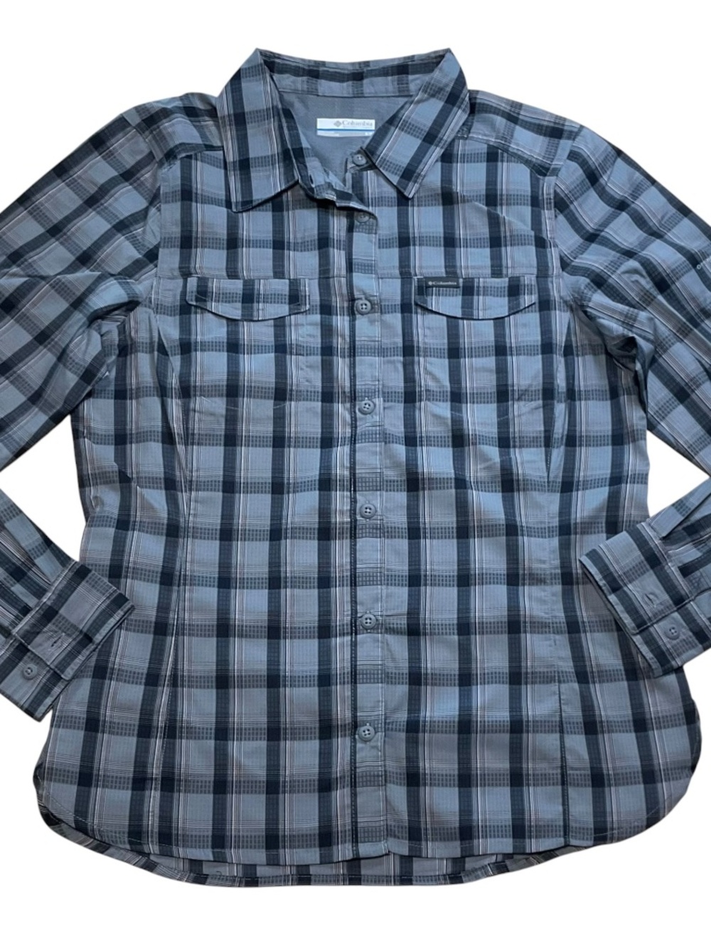 New Columbia Women’s Omni-Shade Hiking Shirt size s Down Vented Outdoor